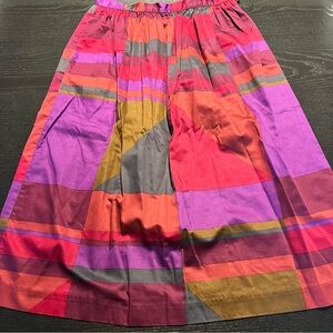 Vintage Multicolor A-Line Skirt
